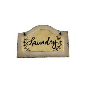 Wooden Laundry Wall Décor Sign